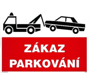 Magg 120114 Zákaz parkování - odtah 210x297mm - samolepka