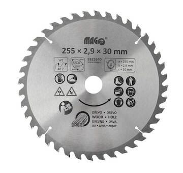 Magg 9325540 Pilový kotouč 255x2,9x30mm/40 zubů - střídavě šikmé