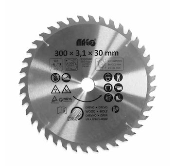 Magg 9330040 Pilový kotouč 300x3,1x30mm/40 zubů - střídavě šikmé