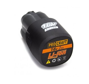 Procraft Baterie akumulátorová, 16V Li-ion, 2000mAh  Procraft 16/2 | 16/2