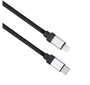 Solight magnetický USB-C/Lightning kabel, USB-C konektor - Lightning konektor, 1m