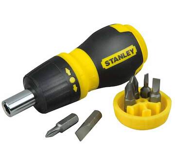 Stanley 0-66-358 Multibitový ráčnový šroubovák + 6 bitů