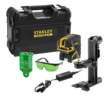 Stanley FMHT77598-1 FATMAX 5bodový a křížový laser, Li-Ion baterie, zelený paprsek