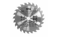 Magg 9318024 Pilový kotouč 180x2,5x20mm/24 zubů - střídavě šikmé