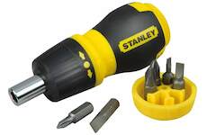 Stanley 0-66-358 Multibitový ráčnový šroubovák + 6 bitů