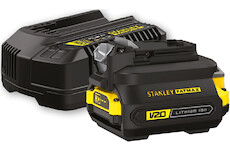 Stanley SFMCB121D1-QW FATMAX V20 Startovací sada (adaptér, 2.0 Ah baterie, 2A nabíječka)